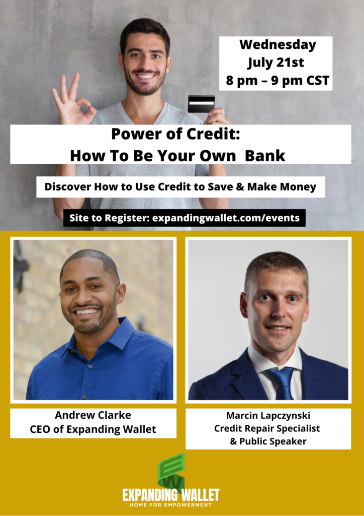 Flyer for Power of Credit: How To Be Your Own Bank Event